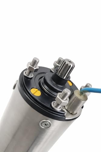 Image of Kirloskar KP4 Jalraaj -Ultra 1HP 8-Stage, Submersible Pump for 100mm Borewell, with Control Panel, 30m Wire & Safety Cable, Single Phase 220V, 2 Year Warranty