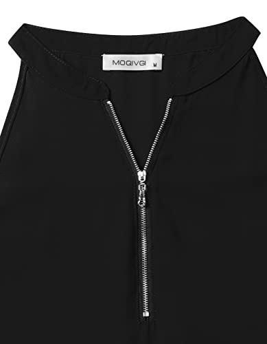 MOQIVGI Womens Trendy Dressy Casual Sexy Tank Tops Sleeveless Chiffon Blouses3