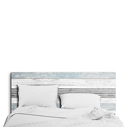 DON LETRA Cabecero para Cama de 90 y 105 cm, PVC Imitación Madera Vintage, 110 x 60 cm, CM-019