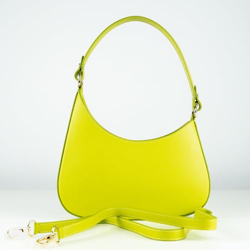 Image of Premium Italian Leather Handmade in Florence, Italy. Small Handbags for Women with Detachable Strap Made in Italy