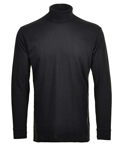 Ragman Herren Unterzieh Rolli, Schwarz, M