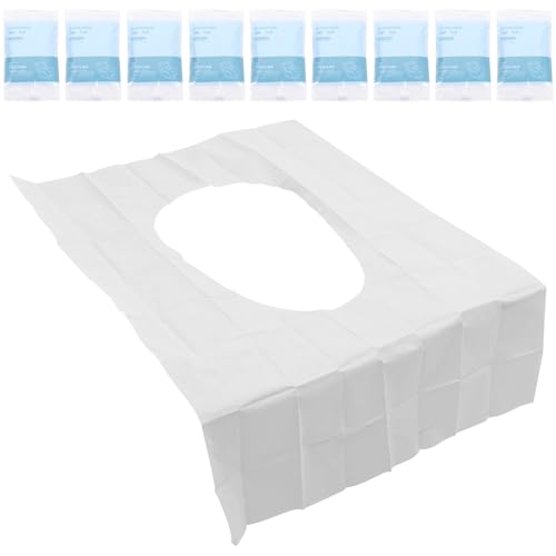 DECHOUS 10個 使い捨て防水便座クッション 公衆トイレ用 トイレ便座カバー 携帯便利 出張旅行 と大人兼用 快適保護