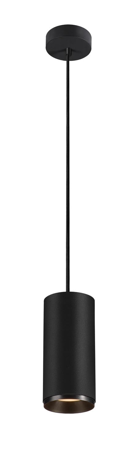 Numinos L Pd Phase Pendant Light Pendant Length 250cm 2700K 20W 36 Degrees Trailing Edge Matt Black SLV Lighting