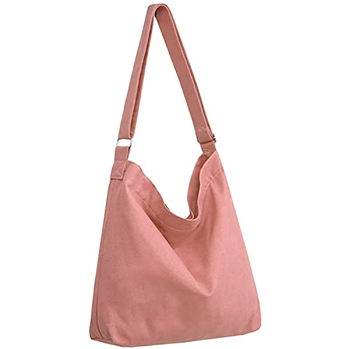 Image of Lify Women's Retro Large Size Canvas Shoulder Bag Hobo Crossbody Handbag Casual Tote - 1 Piece