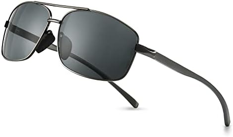SUNGAIT Ultra Lightweight Rectangular Polarized Sunglasses Man UV400 Protection