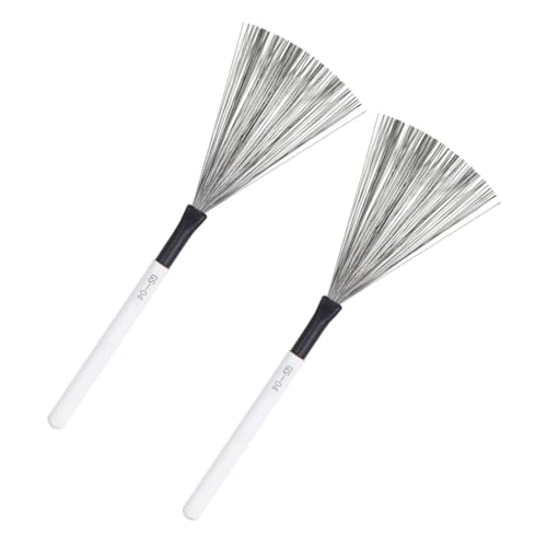 ERINGOGO 1 Pair Maple Handle Drum Brush Bass Drum Percussion for Beginner Rhythm Instruments Snare Wires