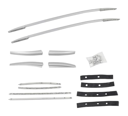 Barras Techo Coche para Nissan para Qashqai J11 2014-2021 Portaequipajes Techo para Coche Barras Superiores Rieles Transversales con Cerradura Aleación Aluminio