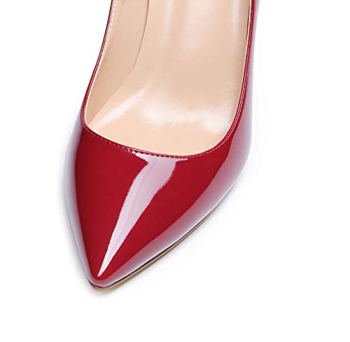 Image of Castamere Womens High Heels Pointed-Toe Slip-on Stilettos Pumps 4Inch Heel Shoes