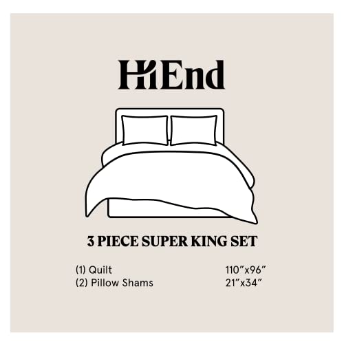 HiEnd-Accents-Del-Sol-3-Piece-Quilt-Set-with-Pillow-Shams-Super-King-Size-Cotton-Lightweight-Reversible-Luxury-Bedding-Set-Aztec-Southwestern-Farmhouse-Style-Bed-Cover-1-Quilt-and-2-Pillowcases HiEnd-Accents-Del-Sol-3-Piece-Quilt-Set-with-Pillow-Shams-Super-King-Size-Cotton-Lightweight-Reversible-Luxury-Bedding-Set-Aztec-Southwestern-Farmhouse-Style-Bed-Cover-1-Quilt-and-2-Pillowcases