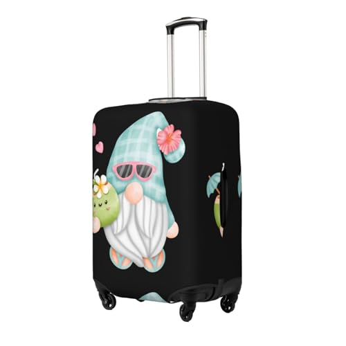 Summer Gnome Luggage Cover Washable Elasticated Luggage Covers for Suitcase tsa Approved Stylish Dust and Scratch Resistant Luggage Case Protector for Kids and Adults2