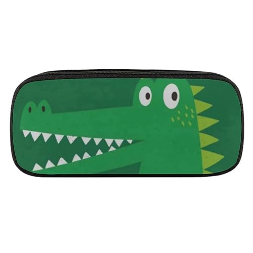 ペンケース 筆箱 大容量 軽量 かわいい面白いワニ Hello Bro 筆入れ ふでばこ ペンポーチ 多機能 コンパクト シンプル おしゃれ 中小学生 高校生 女の子 男の子