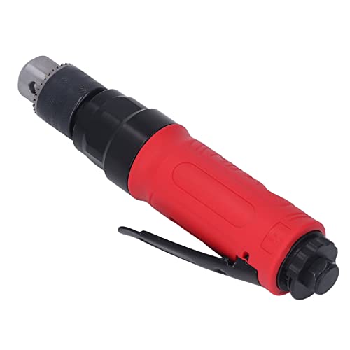 ERYUE Pneumatic Deceleration Air Drill Efficient Straight Handle Tool for Industrial Use with 3/8in Zinc Alloy Material and Noise Reduction Mechanism for Long Working Hours, 3/8in Air Straight Drill