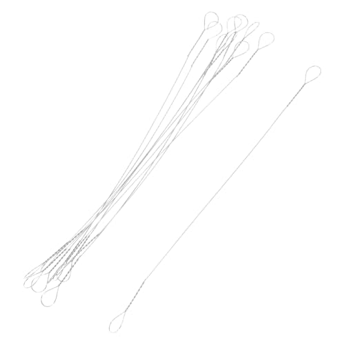 TOPPERFUN Manual Cheese Slicer Wire 10pcs Stainless Steel Cheese Cutting Line Wide Usage Ham Cake Adjustable Slices Easy to Clean