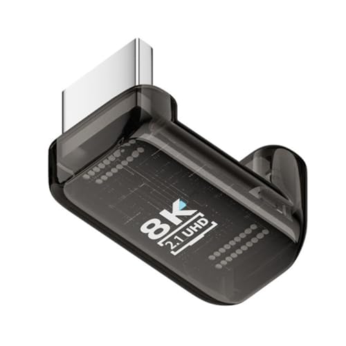 Adaptador HDMI 2.1 macho a hembra en U angulado miniatura 1