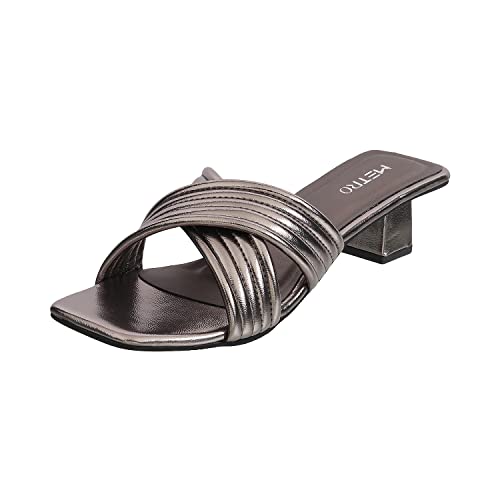 Image of Metro Women's Mule Fashion Block-heel Sandal