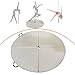 Aosekaa Foldable Pole Dance Mat Gymnastics Round Convenient Portable Equipment Dancing Floor Cushion for Workout Studio, White