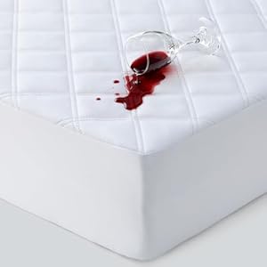 Yoofoss Super King Waterproof Mattress Protector Extra Deep Fit 40cm Skirt Mattress Cover Machine Washable 180 x 200 cm Microfiber Protectors - Super King