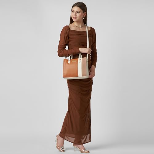 Image of Caprese Deer Medium Satchel Bag for Women with Multiple Compartments, Adjustable & Detachable Strap | Versatile Shoulder, Crossbody & Handheld Bag for Work, Travel, and Everyday Use