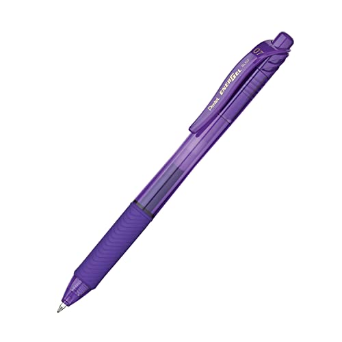 Bolígrafos Pentel EnerGel-X Retráctiles Tinta Violeta Pack 12 miniatura 1
