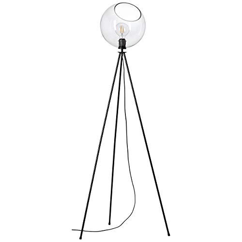 Lightbox Stehleuchte - Standleuchte dreibeinig, Ø 45cm, Fußschalter, E27 Fassung für max. 40 Watt - Metall/Glas – Bild 4