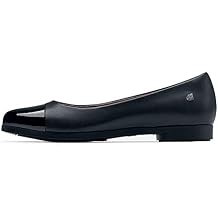 Shoes For Crews Womens Slip-Resistant Work Flats - Comfortable, Water-Resistant, Slip-On Shoes for Women in Hospitality, Office Settings, Education & More - Darcy