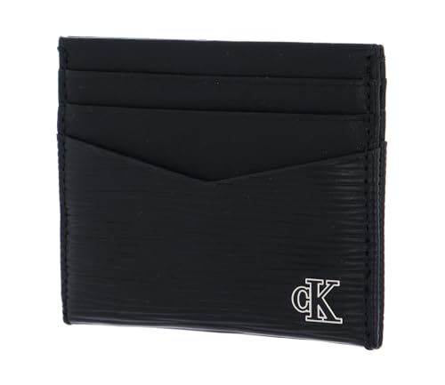 Calvin Klein CKJ Enamel Plaque Cardcase 6CC - Petit porte-cartes noir pour homme et femme