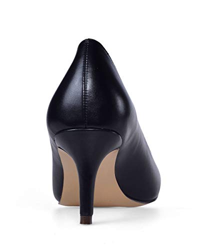Castamere Womens Round Toe Pumps Stiletto Mid Heels Office Slip-on 6CM Heels4
