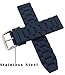 Correa de reloj de goma de silicona de 22 mm para KHAKI X-WIND H776460 H77646833 reloj hebilla azul oscuro Imagen de Correa de reloj de goma de silicona de 22 mm para KHAKI X-WIND H776460 H77646833 reloj hebilla azul oscuro