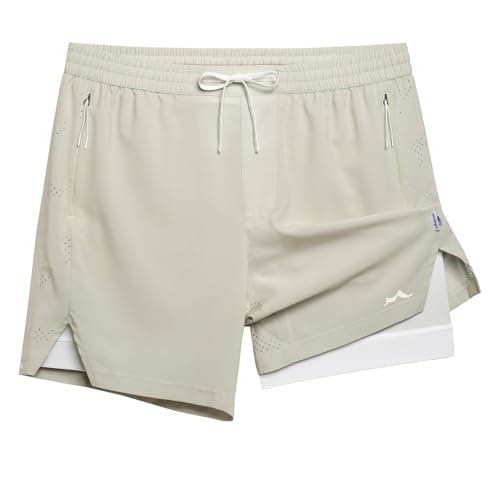 Image of maamgic Men's Athletic Running Shorts with Liner Ultra Lightweight Workout Shorts 5 inch / 7 inch