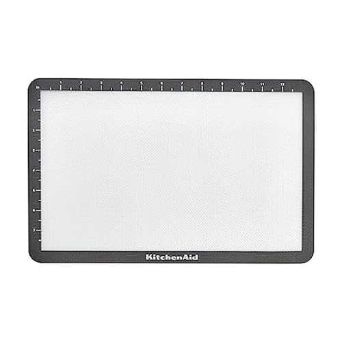 KitchenAid Silicone Medium Baking Mat, 9x14-Inch, Gray  