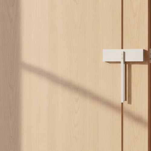 Cerradura para puerta plegable deslizante Bi-Fold, fácil de instalar para gatos, perros y cuarto de lavado miniatura 2