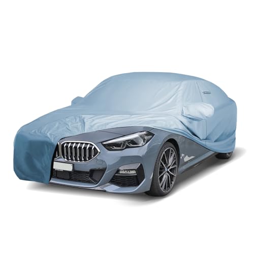 Image of iCarCover Premium Car Cover for 2020-2026 BMW 2-Series Gran Coupe, M235i, M240i Heavy Duty Waterproof All-Weather Automobiles Custom Fit Indoor Outdoor UV Snow Protection Covers with Straps and Bag