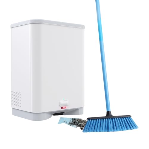Thamtu Touchless Vacuum Automatic Dustpan Cleaner Stationary Corded Canister Vacuum Cleaner with Dust Bag for Sweeping Hair Vacuum for Salons Pet Hair Food Dirt Kitchen