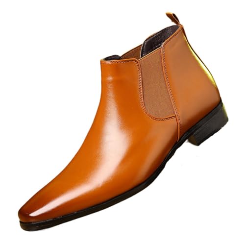 Men's Chelsea Boots Casual Dress Boots Ankle Slip on Boots for Men