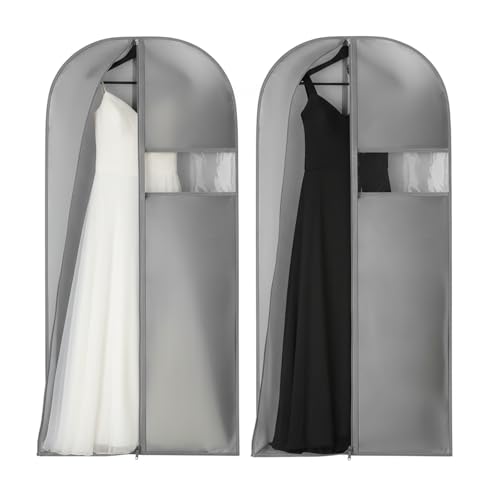Kimmama Dress Bags for Gown Garment Bag for Hanging Cloth 23.6 x 65