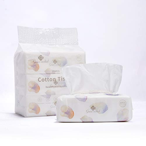 Luxury Facial Cotton Tissue Soft Dry Baby Wipes 100% Natural Cotton 7.9 *