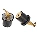 Nayciiy 2 Pcs Boat Drain Plug Brass Boat Plug Snap Rubber Plugs Deck Plug for Boat Marine Twist Accessories (7/8inch-2)