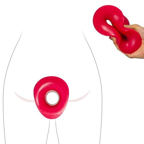 Super Big Hollow Anal Butt Plugs:Hollow Tunnel Liquid Silicone Anal Trainer Sex Toys Anus Dilator Anal Plug Anal Stretcher for Men Women Couples Soft Anal Expander Anal Toys Large Anal Dildo (M)