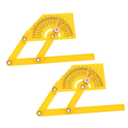 SOPOTUTU 2個 木工用量角器 耐久製角測定定規 軽量携帯可能で正確な測定にな