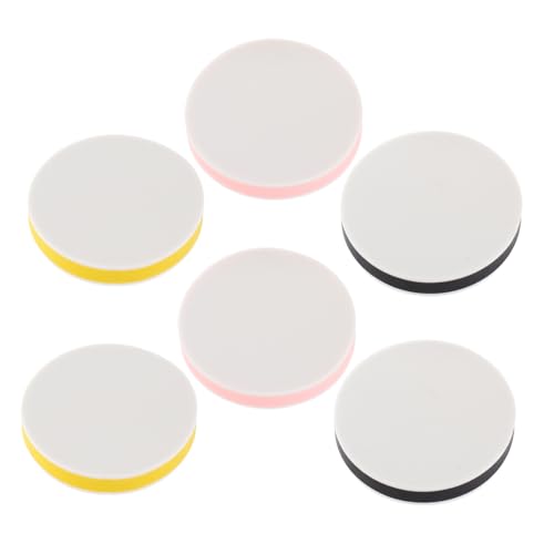 Gogogmee 6pcs Engraved Eraser Craft Carving Blocks Soft Rubber Carving Blocks for Stamp Making Printing for Ideal for Artists and Students