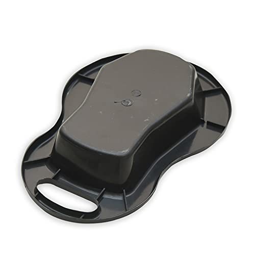 Image of SMARTCARE Unisex Polypropylene Bed Pan with Lid - Comfort and Convenience | Hygienic Solution for Bedridden Individuals (Black)
