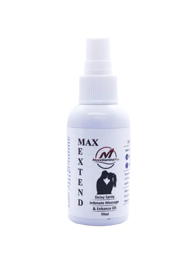 MaxxStamina Plus Natural Delay Spray & Intimate Massage Oil | Herbal External Use Formula with Ashwagandha, Safed Musli & Rose | Soothing & Warming Sensation | 50 ml-image-26