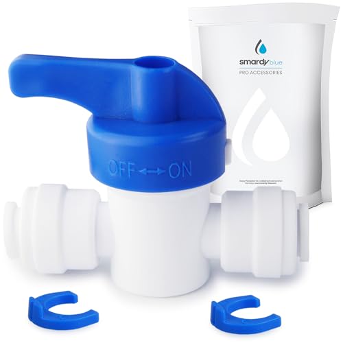 smardy Robinet d'Arrêt/Vanne d'Arrêt pour Tuyau d'Eau 1/4