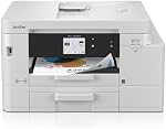 Imprimante tout-en-un couleur sans fil Brother INKvestment 4555 avec écran tactile couleur de 2,7 po et 2 bacs à papier | Comprend un essai d'abonnement Refresh(1) (MFC-J4555DW)