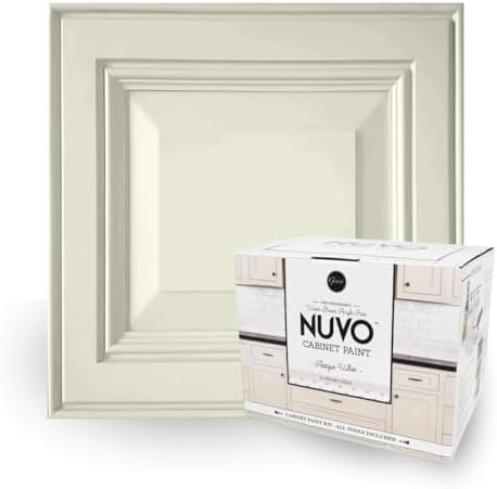 Nuvo Antique White Cabinet Makeover Kit - Easy DIY 7-Piece Set, W...