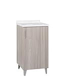 vaschetta lavatoio da esterno  Trioplast Lavatoio Lavanderia Mobile in Legno Olmo Vasca Resistente agli acidi + ASSE lavapanni (45_x_50_cm)