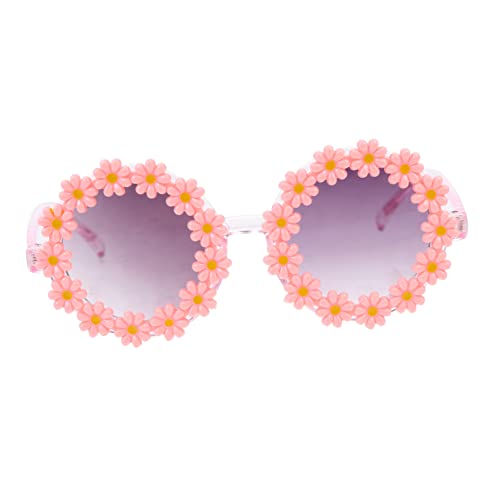 Boys and Girls Flower Sunglasses UV Protection Sunflower Design Eyewear for Children Party Sunglasses for Boys and Girls Anti-UV Summer Shades