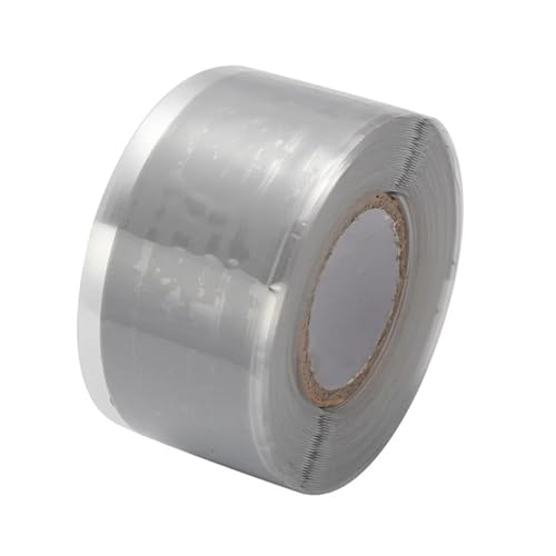 Cinta aislante de caucho silicona autofusible para reparar mangueras de agua y aislamiento gris