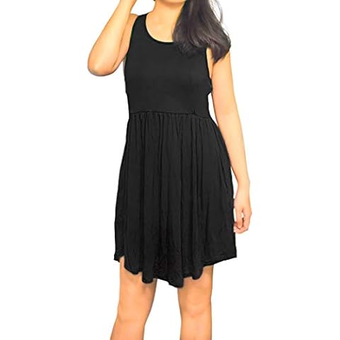 3KB Women's Short Sleeve Dress- Black- Small Cover