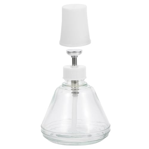 Hemobllo Botella de Vidrio Antiestática Tipo Prensa, Recipiente Vacío 1 Pieza, Botella Portátil para Disolventes Químicos y Médicos, Uso Industrial y Limpieza, Envase Rellenable Práctico